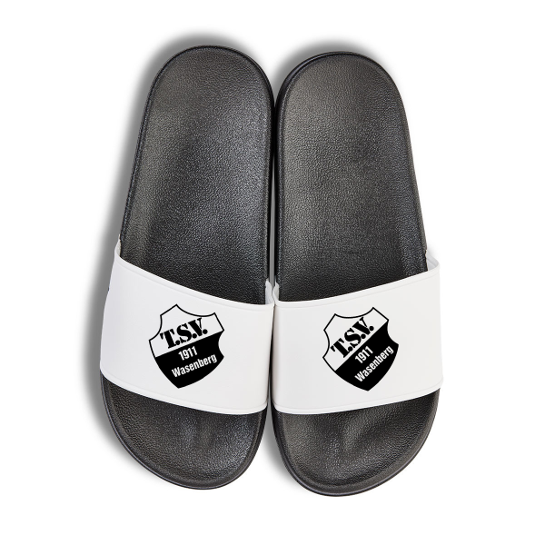 Badelatschen mit Logo "TSV Wasenberg" - schwarz